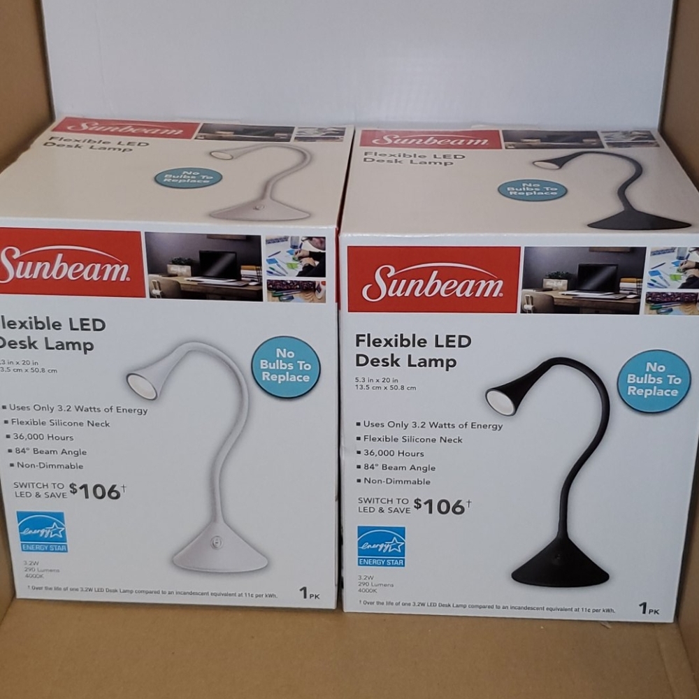 Sunbeam LED flexible desk lamp